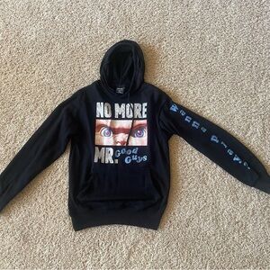 City Studios Black Hoodie with Graphic Design